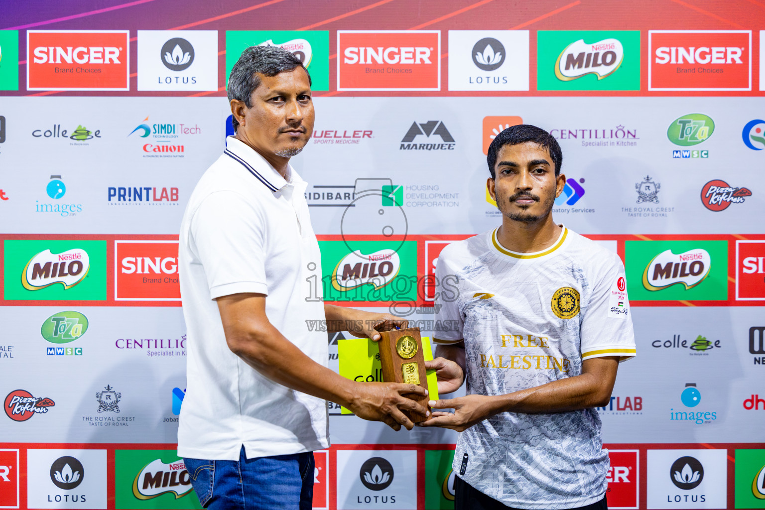 Prison Club vs Club AVSEC in Club Maldives Cup 2024 held in Rehendi Futsal Ground, Hulhumale', Maldives on Wednesday, 2nd October 2024. Photos: Nausham Waheed / images.mv