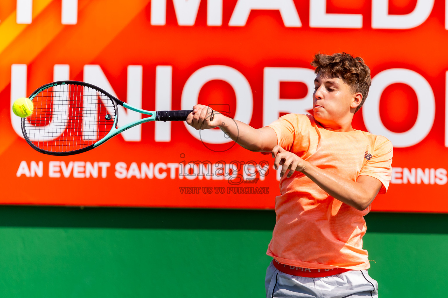 Day 2 of ATF Maldives Junior Open Tennis was held in Male' Tennis Court, Male', Maldives on Tuesday, 10th December 2024. Photos: Nausham Waheed / images.mv