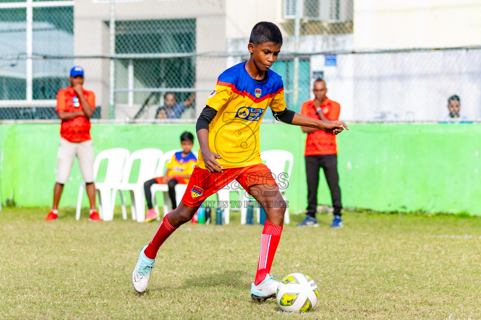 Day 1 of MILO Academy Championship 2024 - U12 was held at Henveiru Grounds in Male', Maldives on Sunday, 7th July 2024. Photos: Nausham Waheed / images.mv