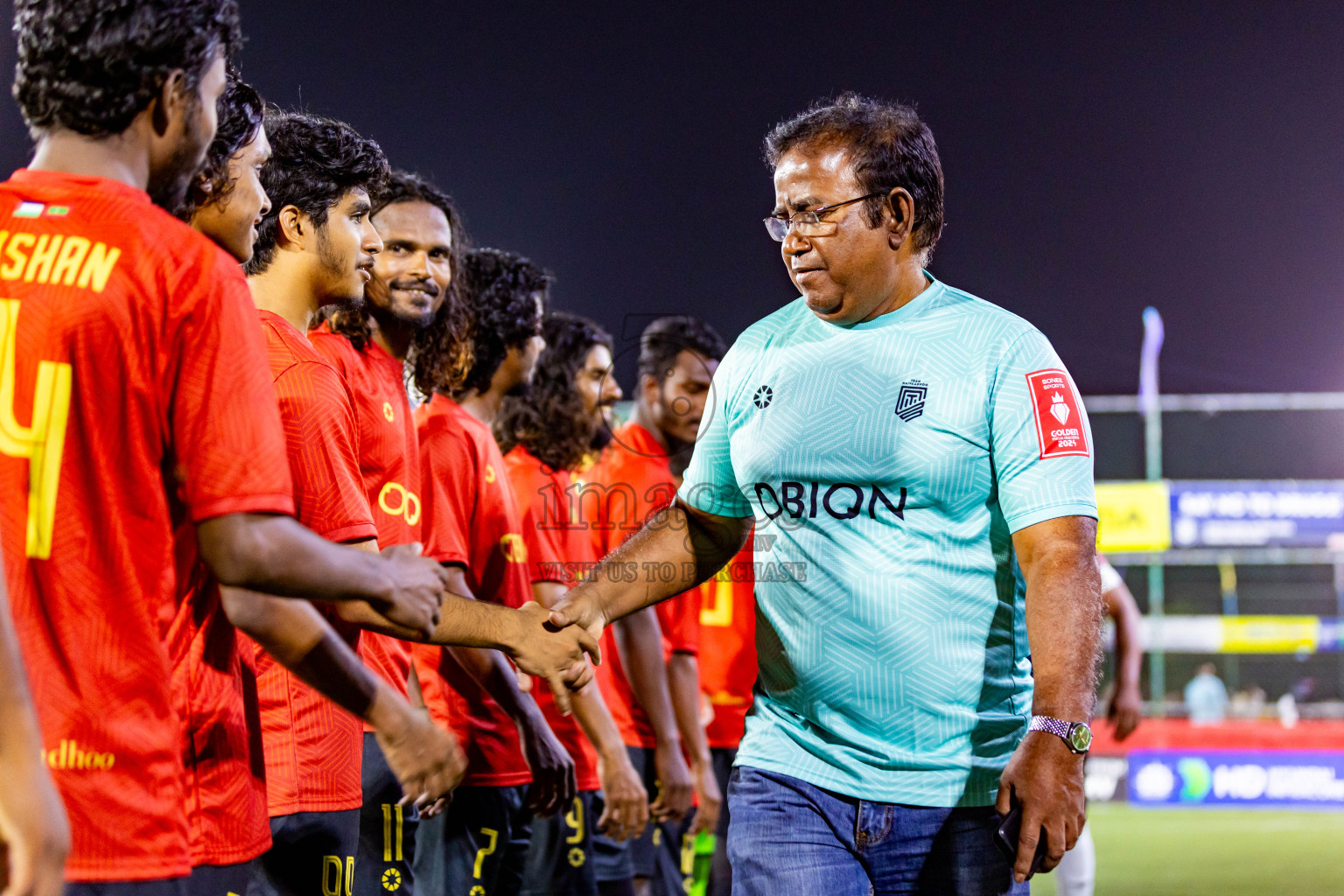 HDh Naivaadhoo vs HDh Nolhivaran in Day 23 of Golden Futsal Challenge 2024 was held on Tuesday , 6th February 2024 in Hulhumale', Maldives Photos: Nausham Waheed / images.mv