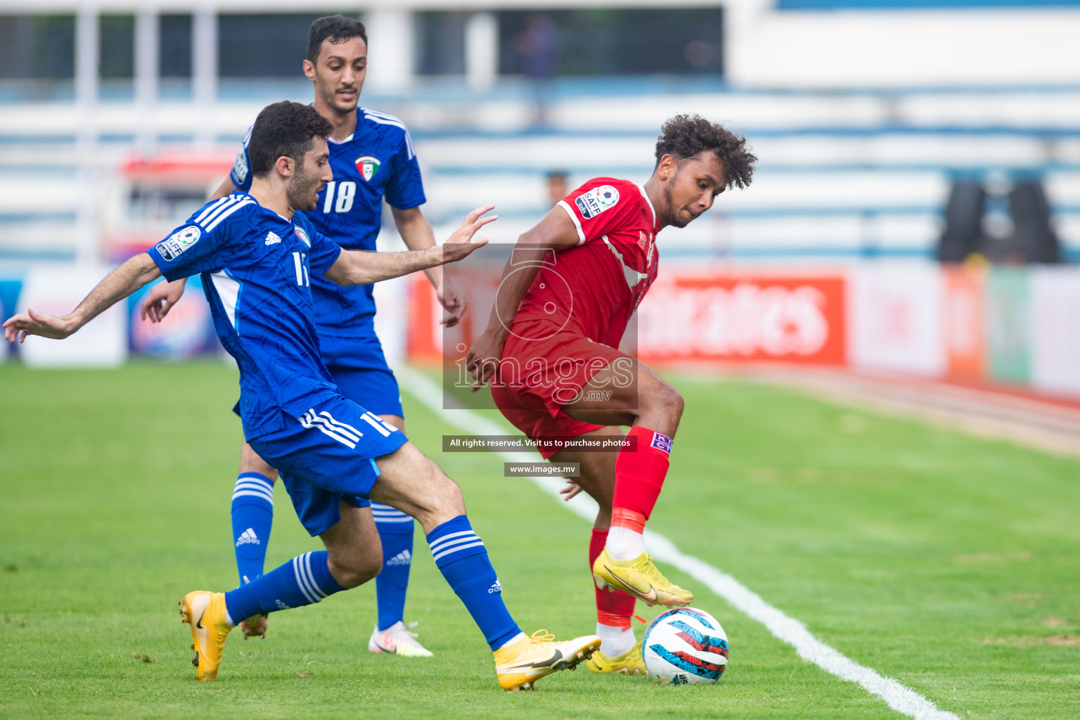 Kuwait vs Nepal in the opening match of SAFF Championship 2023 held in Sree Kanteerava Stadium, Bengaluru, India, on Wednesday, 21st June 2023. Photos: Nausham Waheed / images.mv