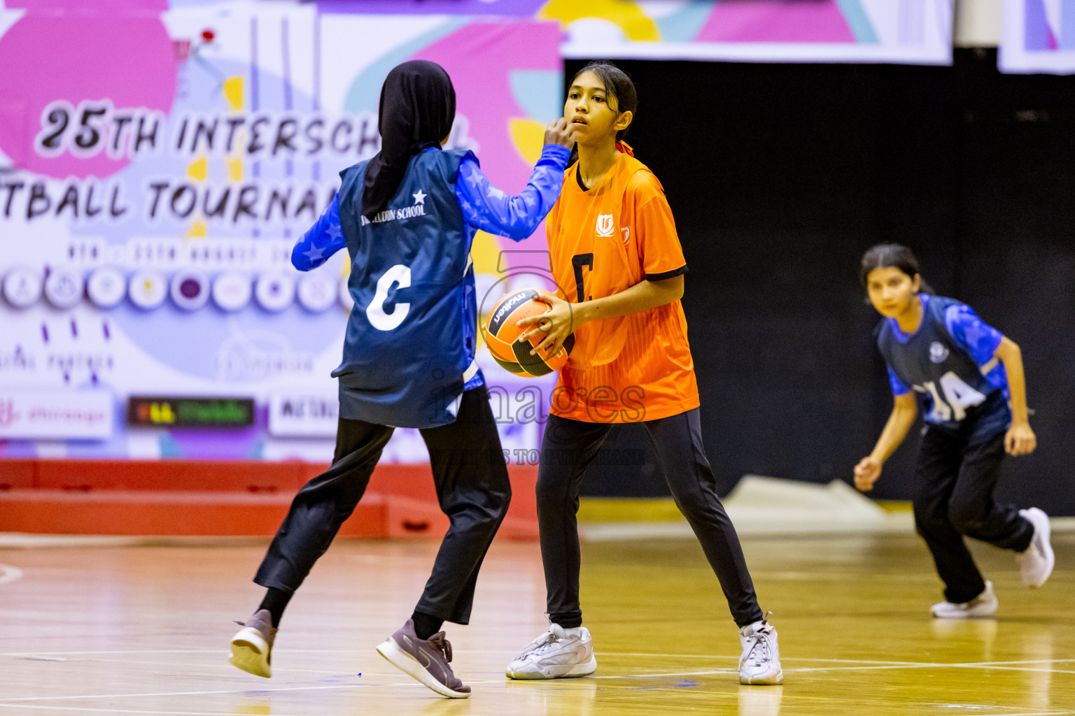 Day 1 of 25th Milo Inter-School Netball Tournament was held in Social Center at Male', Maldives on Thursday, 8th August 2024. Photos: Nausham Waheed / images.mv