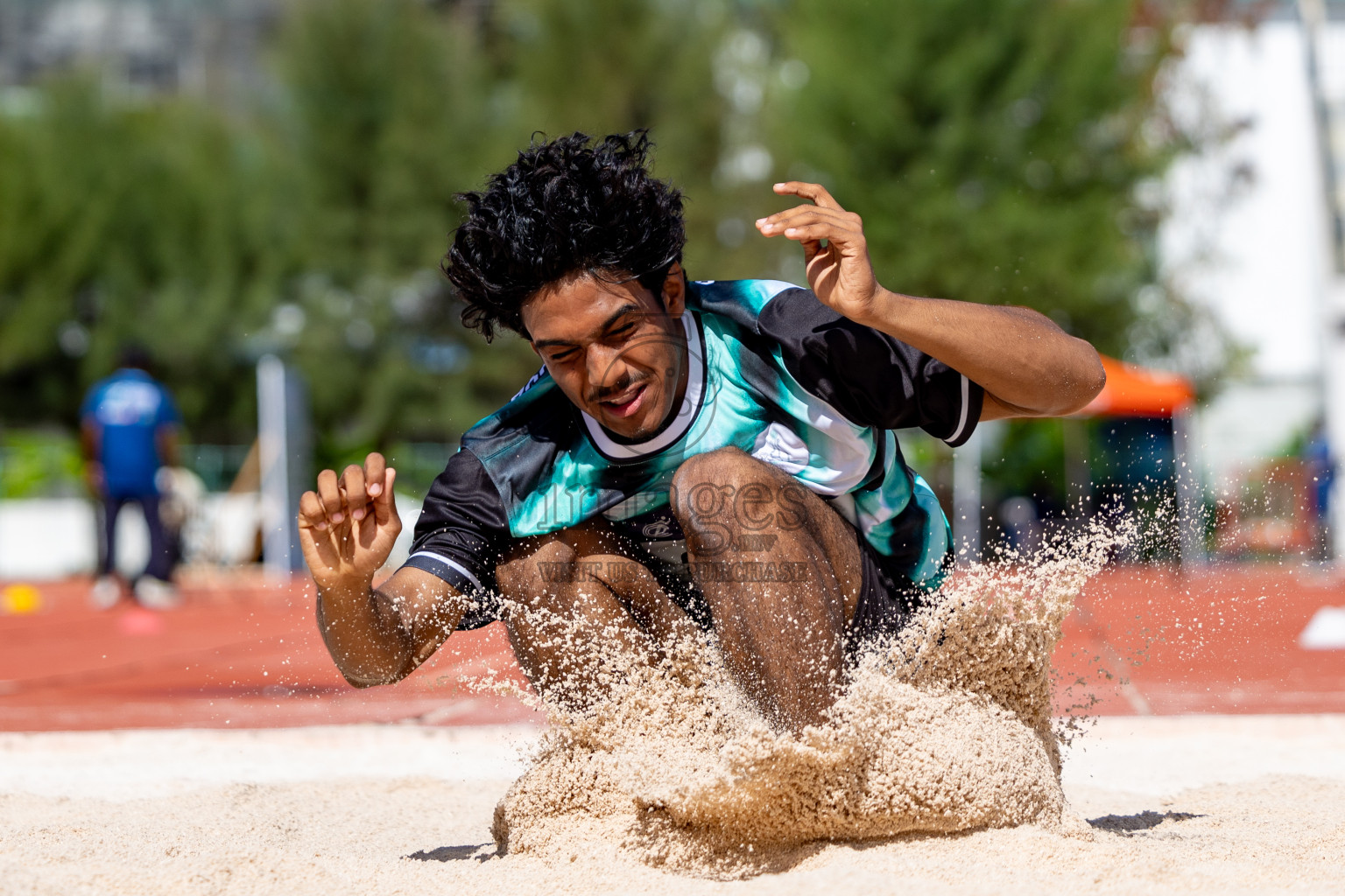 Day 2 of MWSC Interschool Athletics Championships 2024 held in Hulhumale Running Track, Hulhumale, Maldives on Sunday, 10th November 2024. 
Photos by:  Hassan Simah / Images.mv