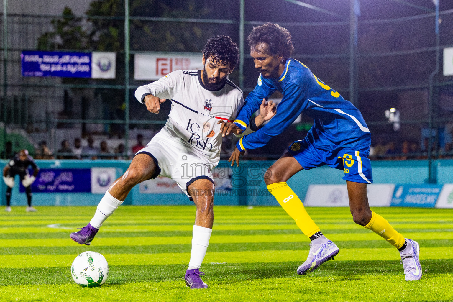 Fools Sc vs Ifhaams in Day 3 of Laamehi Dhiggaru Ekuveri Futsal Challenge 2025 was held on Saturday, 26th July 2025, at Dhiggaru Futsal Ground, Dhiggaru, Maldives Photos: Nausham Waheed  / images.mv