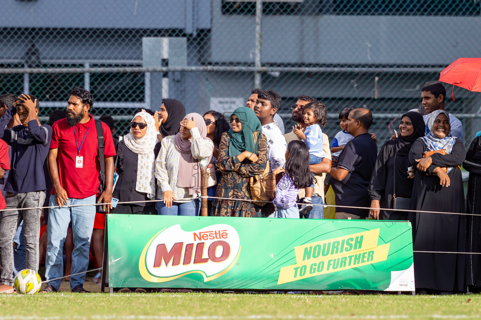 Day 4 of MILO Academy Championship 2024 (U-14) was held in Henveyru Stadium, Male', Maldives on Sunday, 3rd November 2024. Photos: Ismail Thoriq / Images.mv