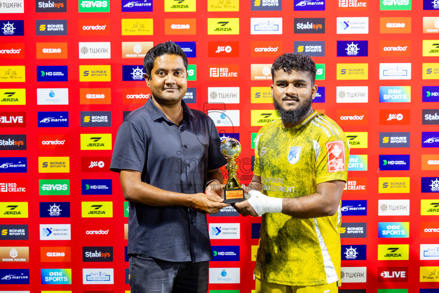 V Keyodhoo vs AA Mathiveri in zone round on Day 32 of Golden Futsal Challenge 2025 was held on Wednesday , 5th February 2025, in Hulhumale', Maldives. Photos: Nausham Waheed / images.mv
