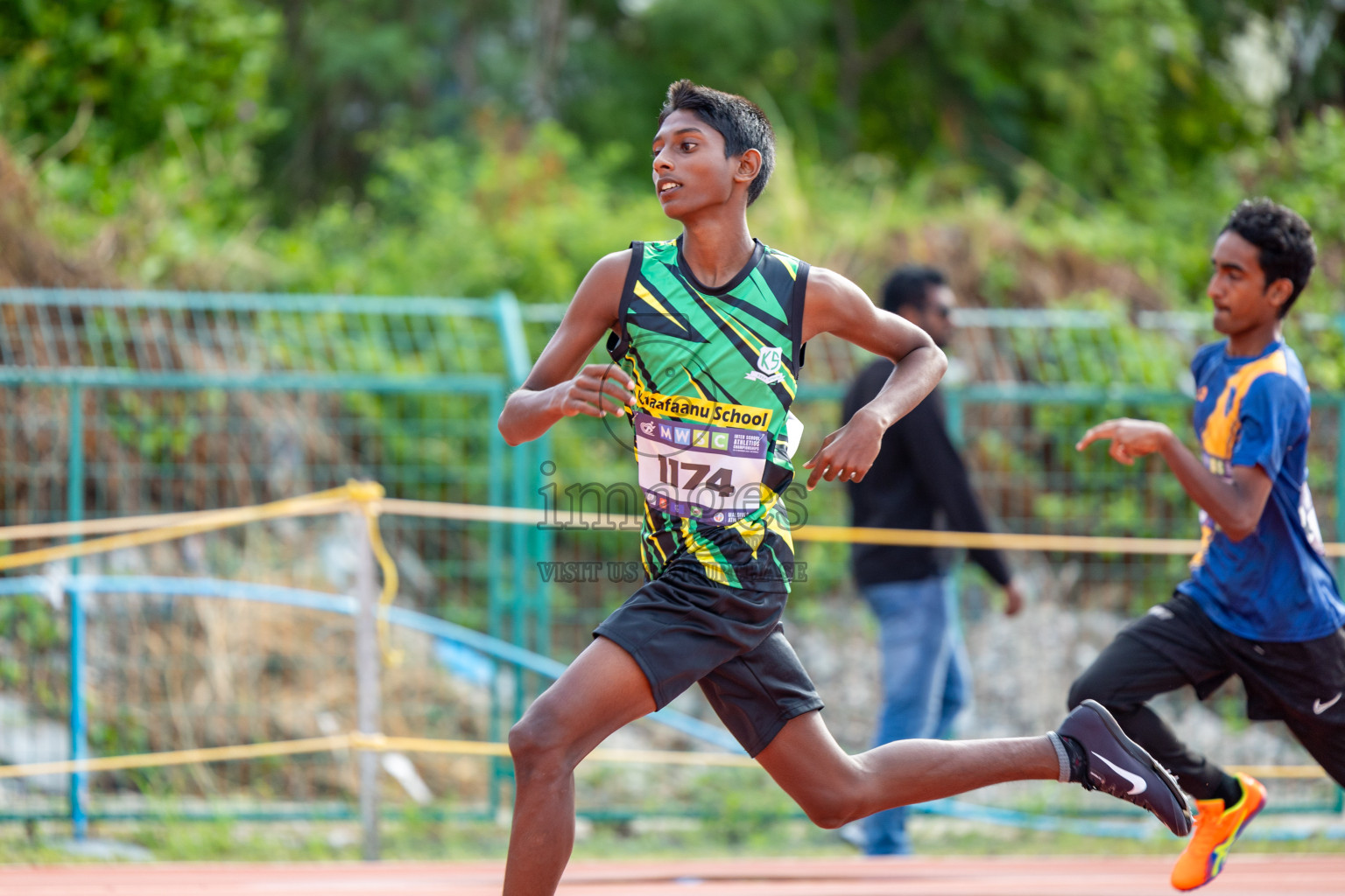 Day 2 of MWSC Interschool Athletics Championships 2024 held in Hulhumale Running Track, Hulhumale, Maldives on Sunday, 10th November 2024. 
Photos by:  Hassan Simah / Images.mv