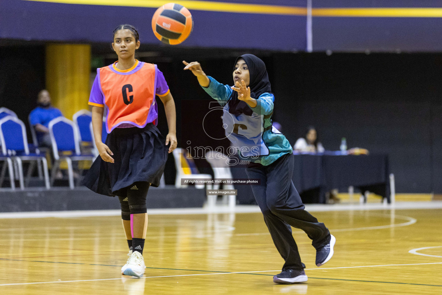 Day6 of 24th Interschool Netball Tournament 2023 was held in Social Center, Male', Maldives on 1st November 2023. Photos: Nausham Waheed / images.mv