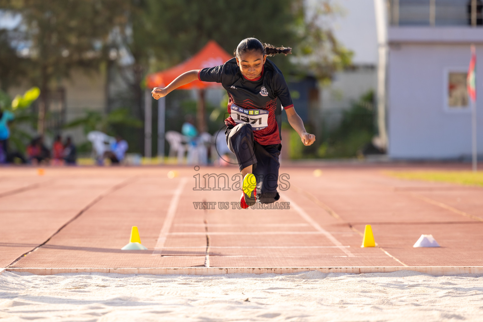 Day 4 of MWSC Interschool Athletics Championships 2024 held in Hulhumale Running Track, Hulhumale, Maldives on Tuesday, 12th November 2024. Photos by: Ismail Thoriq / Images.mv