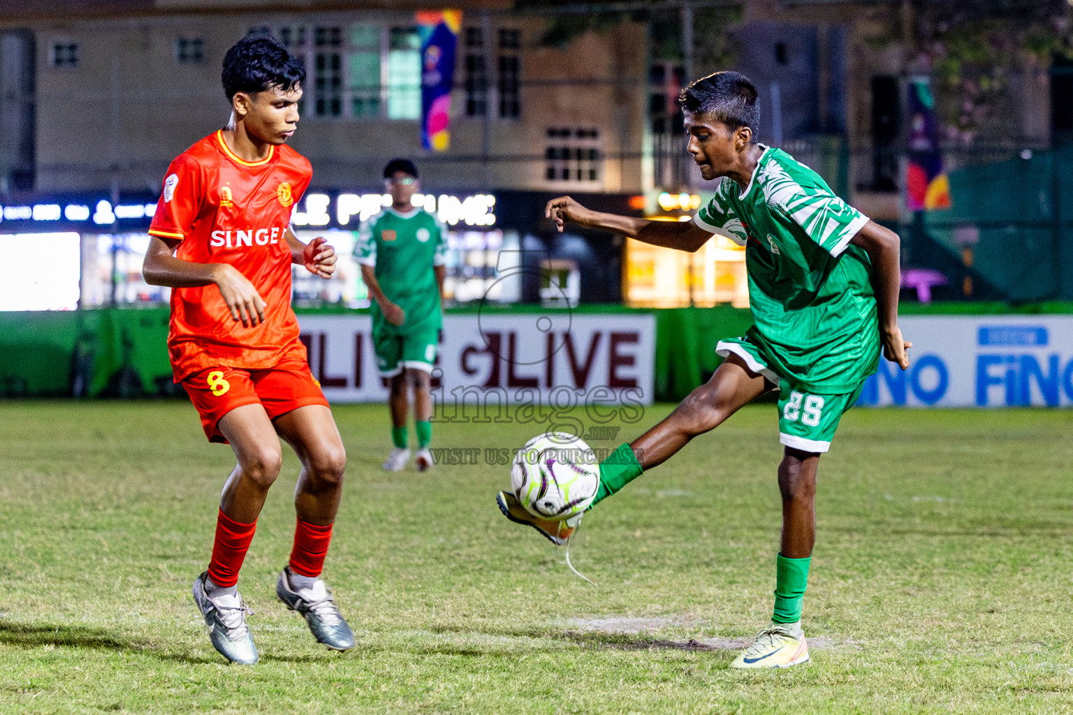 Victory Sports Club vs Hurriyya Sports Club (U14) in Day 9 of Dhivehi Youth League 2024 held at Henveiru Stadium on Saturday, 14th December 2024. Photos: Nausham Waheed / Images.mv