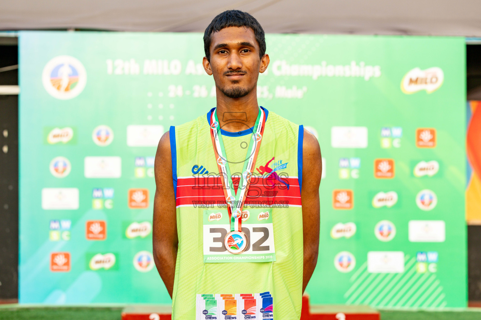 Day 2 of 12th Milo Association Championships was held in Ekuveni Track at Male', Maldives on Friday, 25th April 2025. Photos: Hassan Simah / images.mv