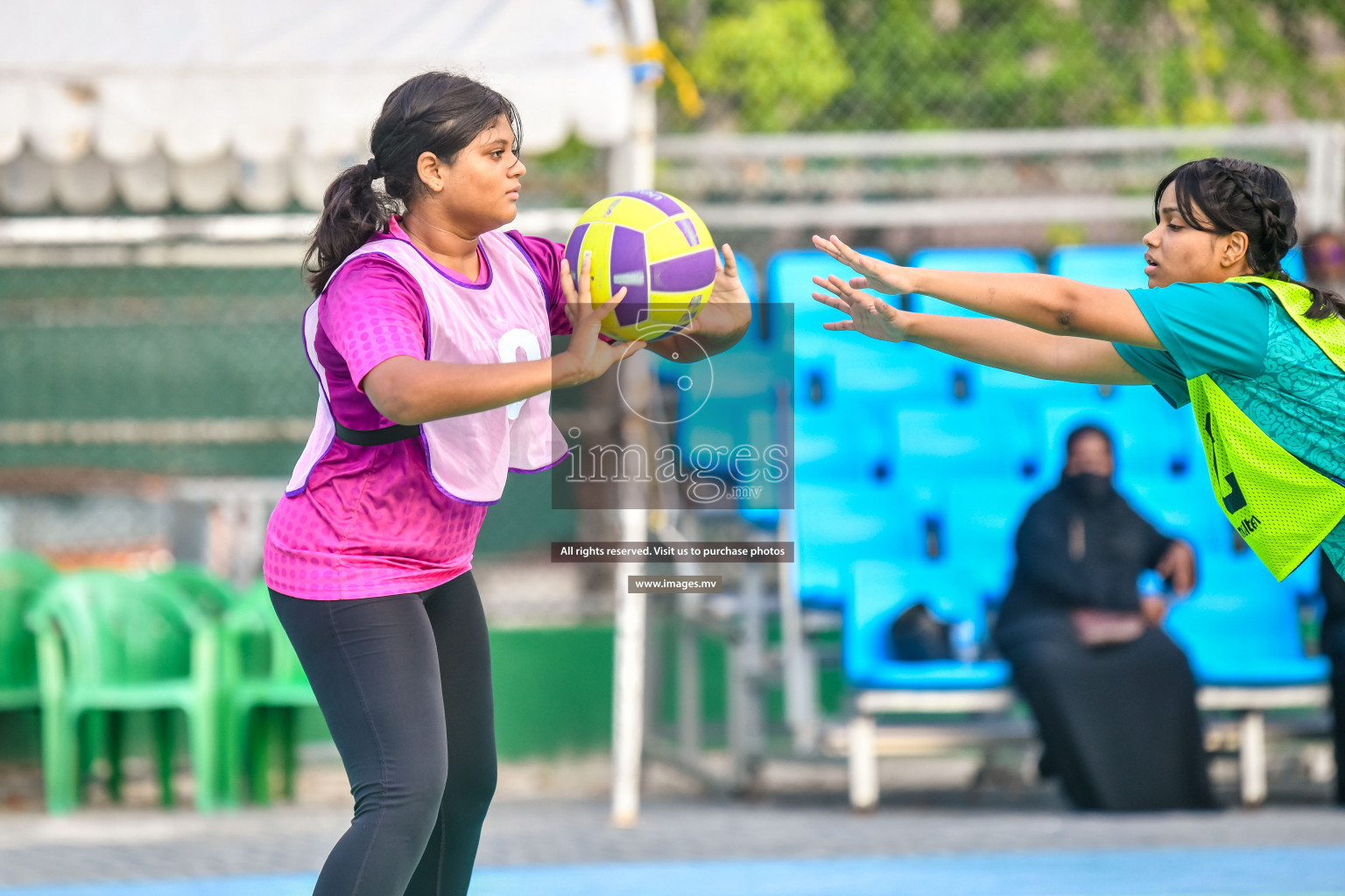 Day 9 of Junior Netball Championship 2022 held in Male', Maldives. Photos by Nausham Waheed