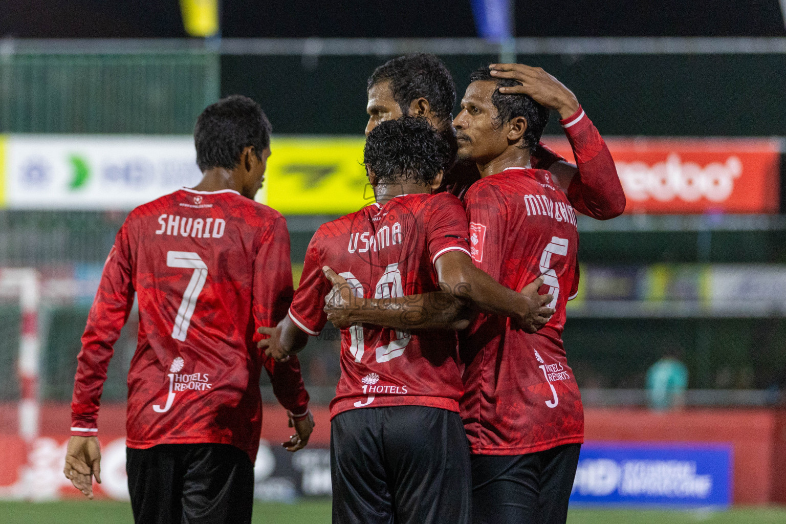 ADh Omadhoo vs ADh Mahibadhoo in Day 4 of Golden Futsal Challenge 2024 was held on Thursday, 18th January 2024, in Hulhumale', Maldives Photos: Nausham Waheed / images.mv