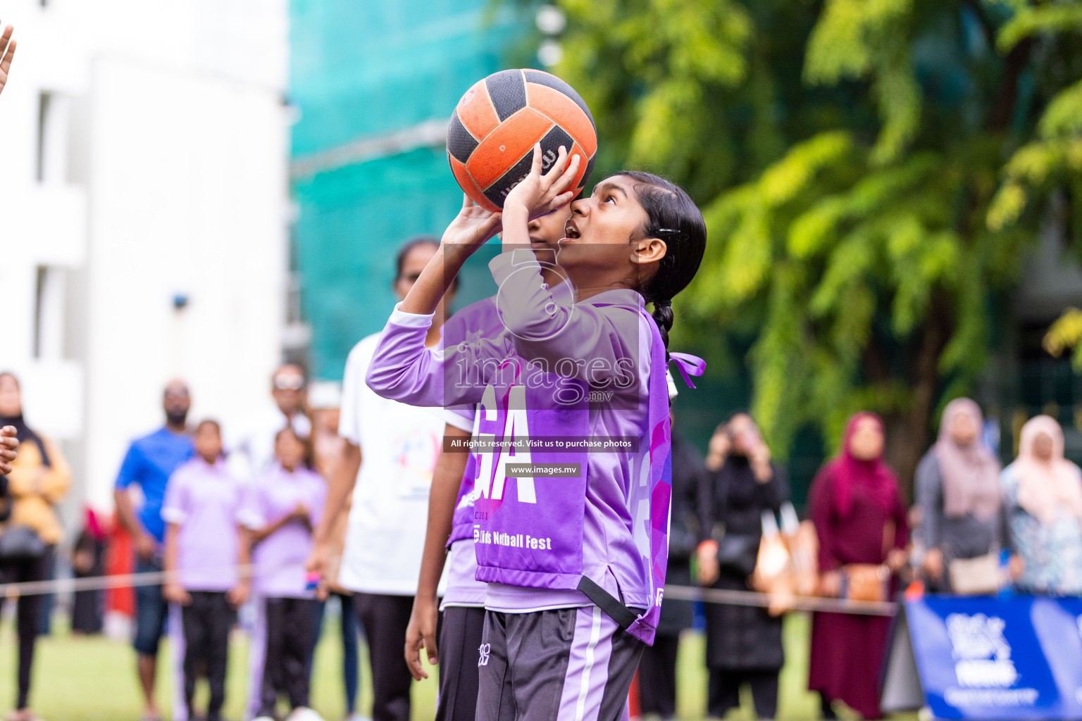 Day 2 of Nestle' Kids Netball Fiesta 2023 held in Henveyru Stadium, Male', Maldives on Thursday, 1st December 2023. Photos by Nausham Waheed / Images.mv