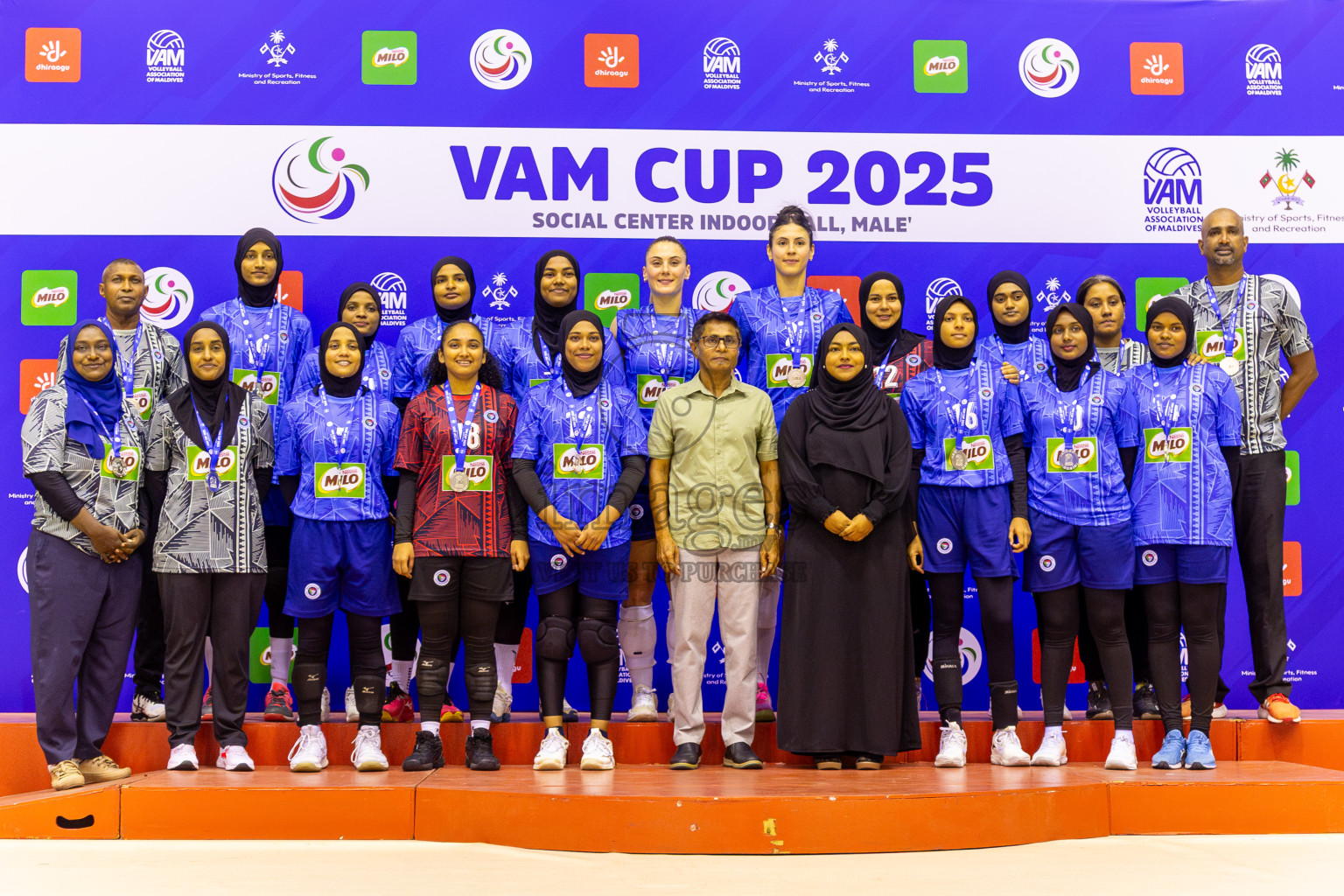Police Club vs Club Wamco in the Final of Women's Division of VAM Cup 2025 held in Male', Maldives on Thursdsay, 17th April 2025 at Social Center Indoor Hall Photos By: Nausham Waheed / images.mv