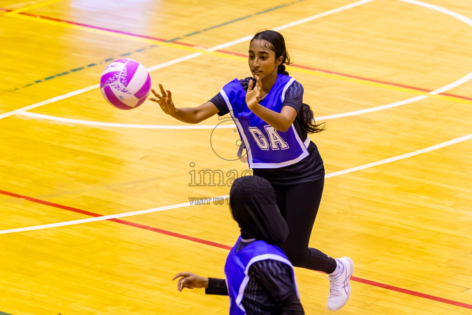 SC Skylark vs SC Shining Star in Day 7 of 24th Milo Netball Association Championship was held in Social Center at Male', Maldives on Sunday, 7th September 2025. Photos: Nausham Waheed / images.mv