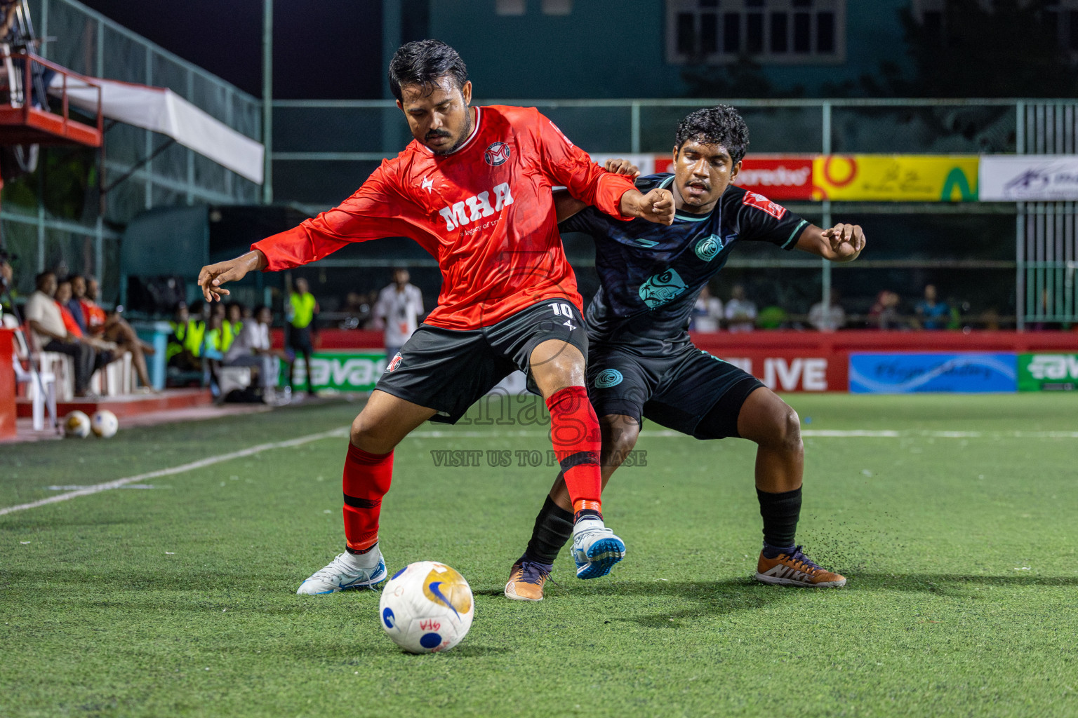Sh Maroshi vs Sh Feydhoo in Day 11 of Golden Futsal Challenge 2025 was held on Wednesday, 15th January 2025, in Hulhumale', Maldives Photos: Mohamed Mahfooz Moosa / images.mv