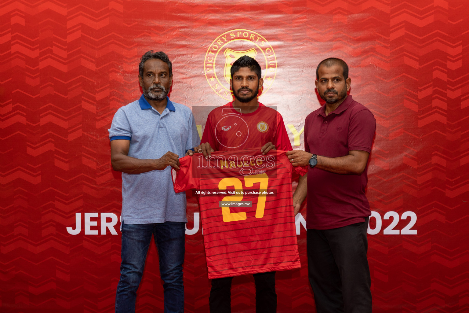 Victory Sports Club Jersey Unveiling 2022 on 14th July 2022, held in Jamaaludheen School Hall, Male', Maldives  Photos: Hassan Simah / Images.mv