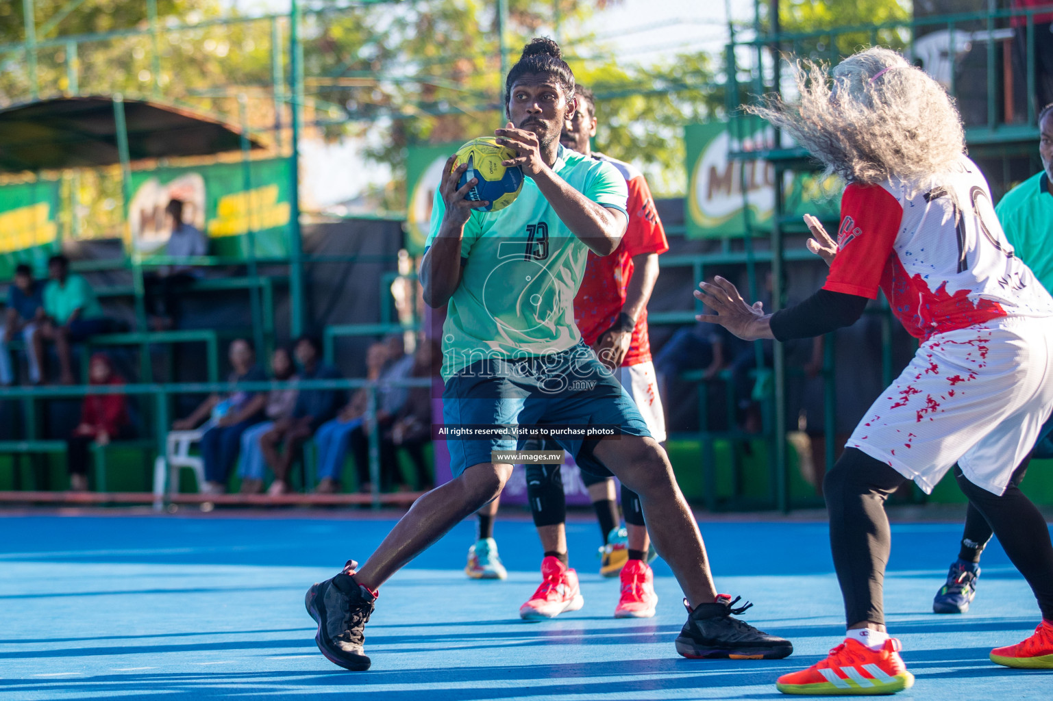 Day 6 of 6th MILO Handball Maldives Championship 2023, held in Handball ground, Male', Maldives on Thursday, 25th May 2023 Photos: Shuu Abdul Sattar/ Images.mv