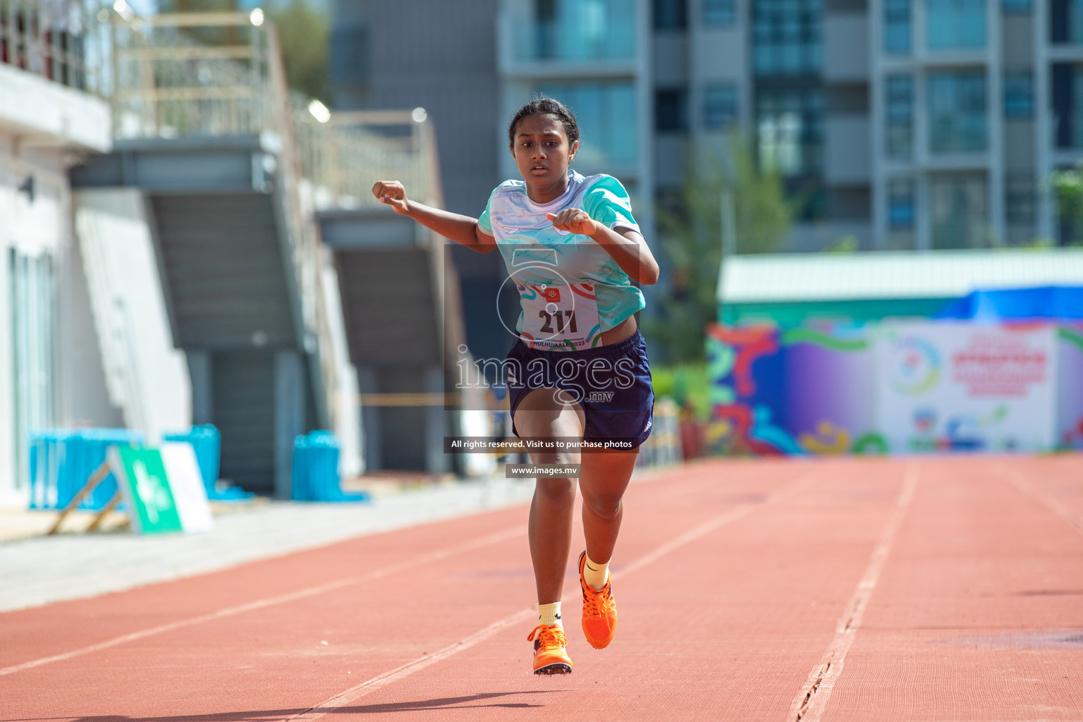 Day two of Inter School Athletics Championship 2023 was held at Hulhumale' Running Track at Hulhumale', Maldives on Sunday, 15th May 2023. Photos: Nausham Waheed / images.mv