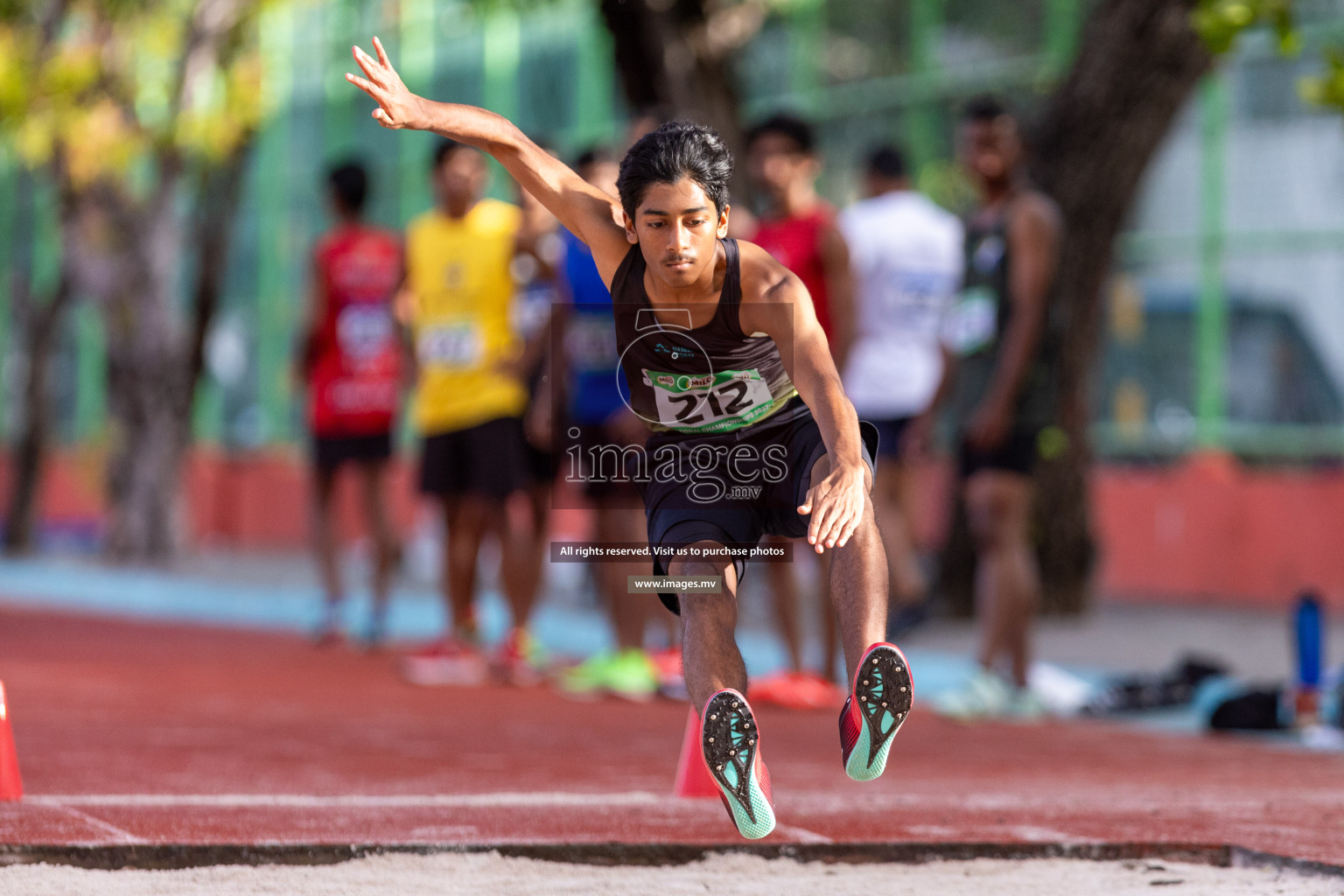 Day 2 of National Athletics Championship 2023 was held in Ekuveni Track at Male', Maldives on Saturday, 25th November 2023. Photos: Nausham Waheed / images.mv