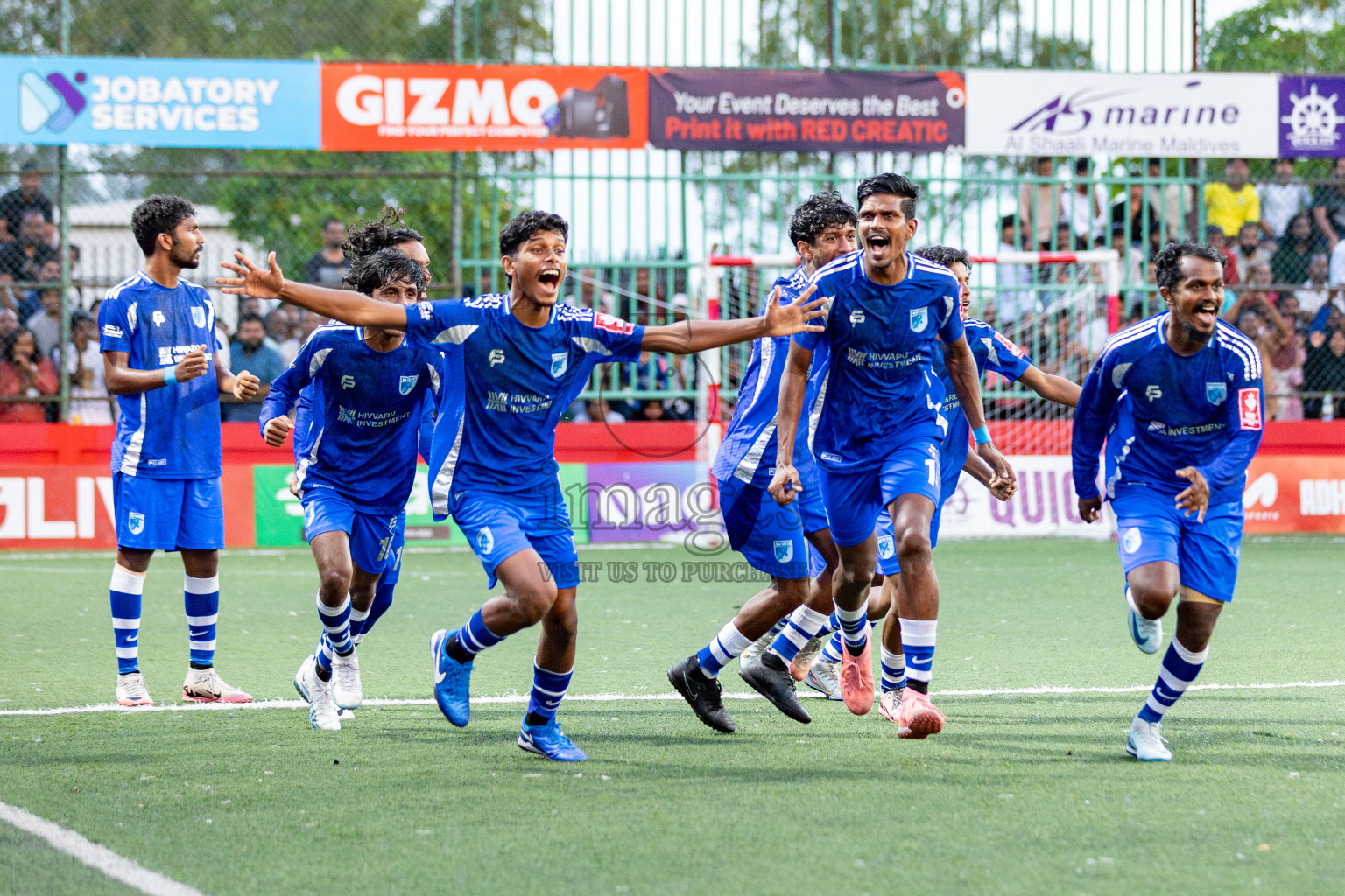AA. Mathiveri VS AA. Thoddoo in Atoll Round Final on Day 20 of Golden Futsal Challenge 2025 was held on Friday, 24 January 2025, in Hulhumale', Maldives. 
Photos: Hassan Simah / images.mv