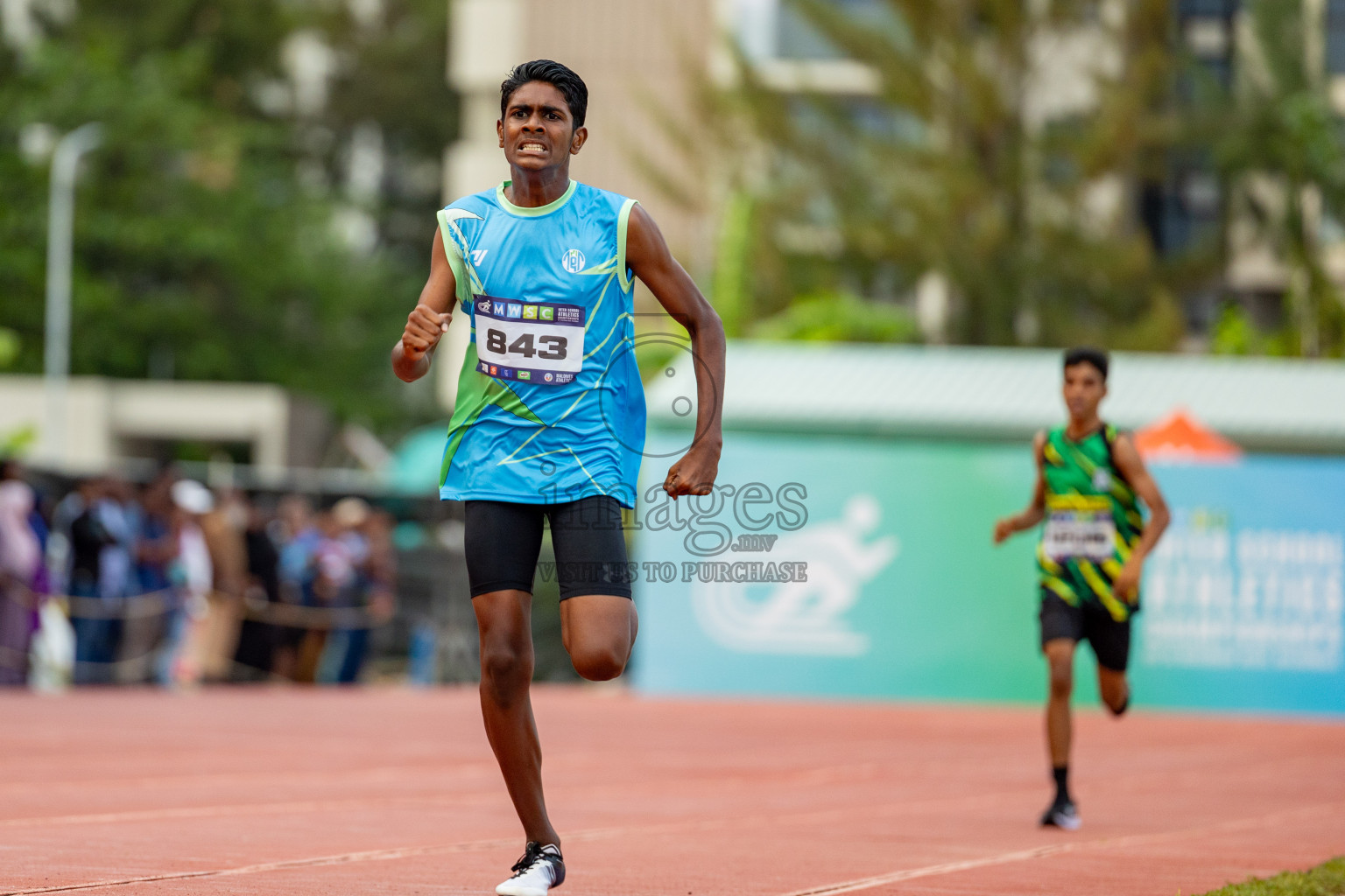 Day 2 of MWSC Interschool Athletics Championships 2024 held in Hulhumale Running Track, Hulhumale, Maldives on Sunday, 10th November 2024. 
Photos by: Hassan Simah / Images.mv