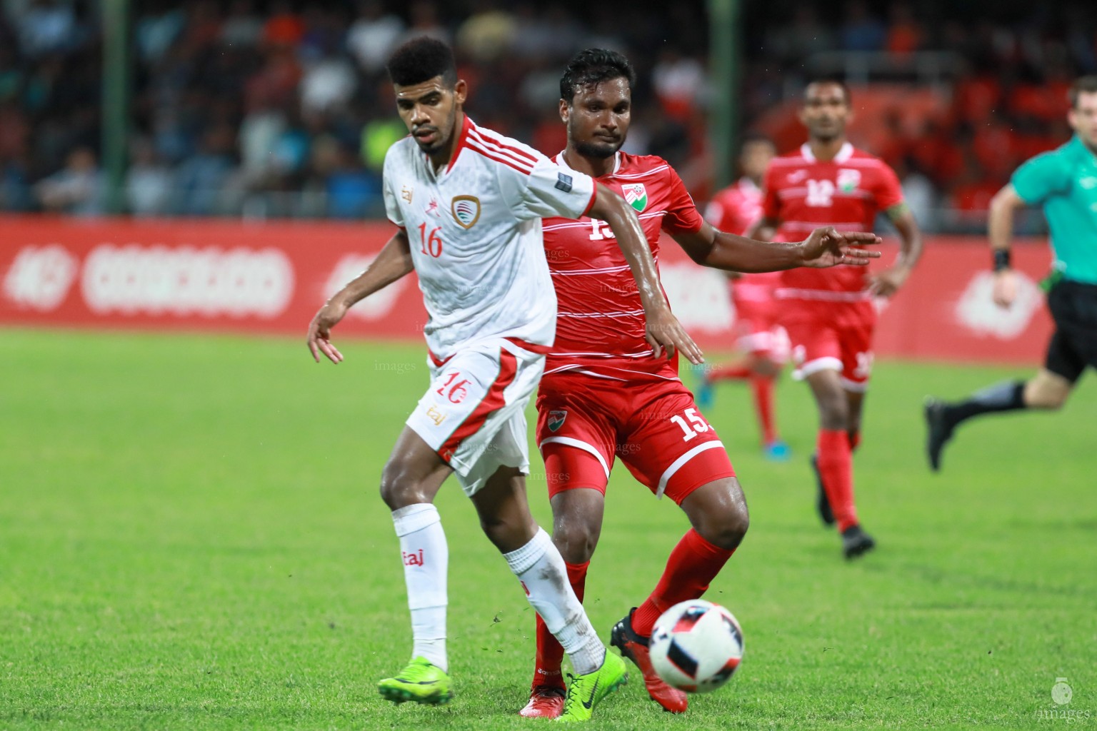 Asian Cup Qualifier between Maldives and Oman in National Stadium, on 10 October 2017 Male' Maldives. ( Images.mv Photo: Ismail Thoriq )