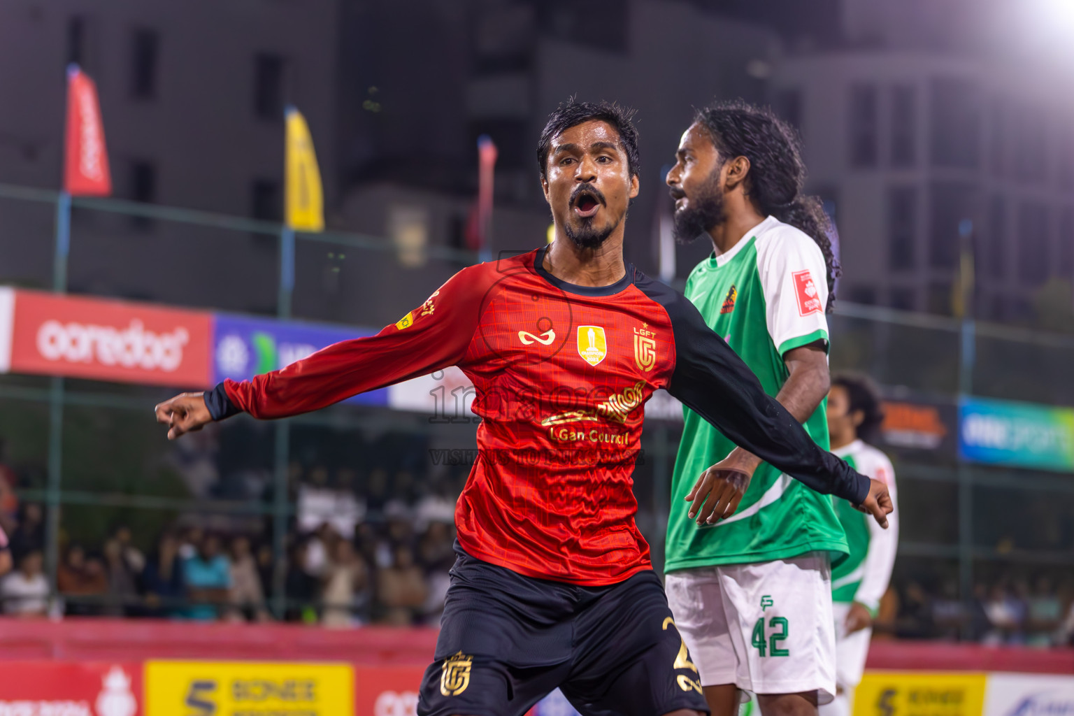 L Gan L Kalaidhoo in Day 12 of Golden Futsal Challenge 2024 was held on Friday, 26th January 2024, in Hulhumale', Maldives
Photos: Ismail Thoriq / images.mv