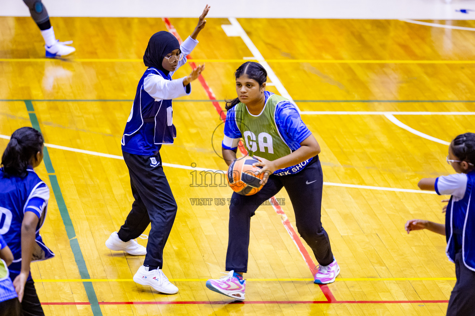 Day 6 of 25th Inter-School Netball Tournament was held in Social Center at Male', Maldives on Thursday, 15th August 2024. Photos: Nausham Waheed / images.mv