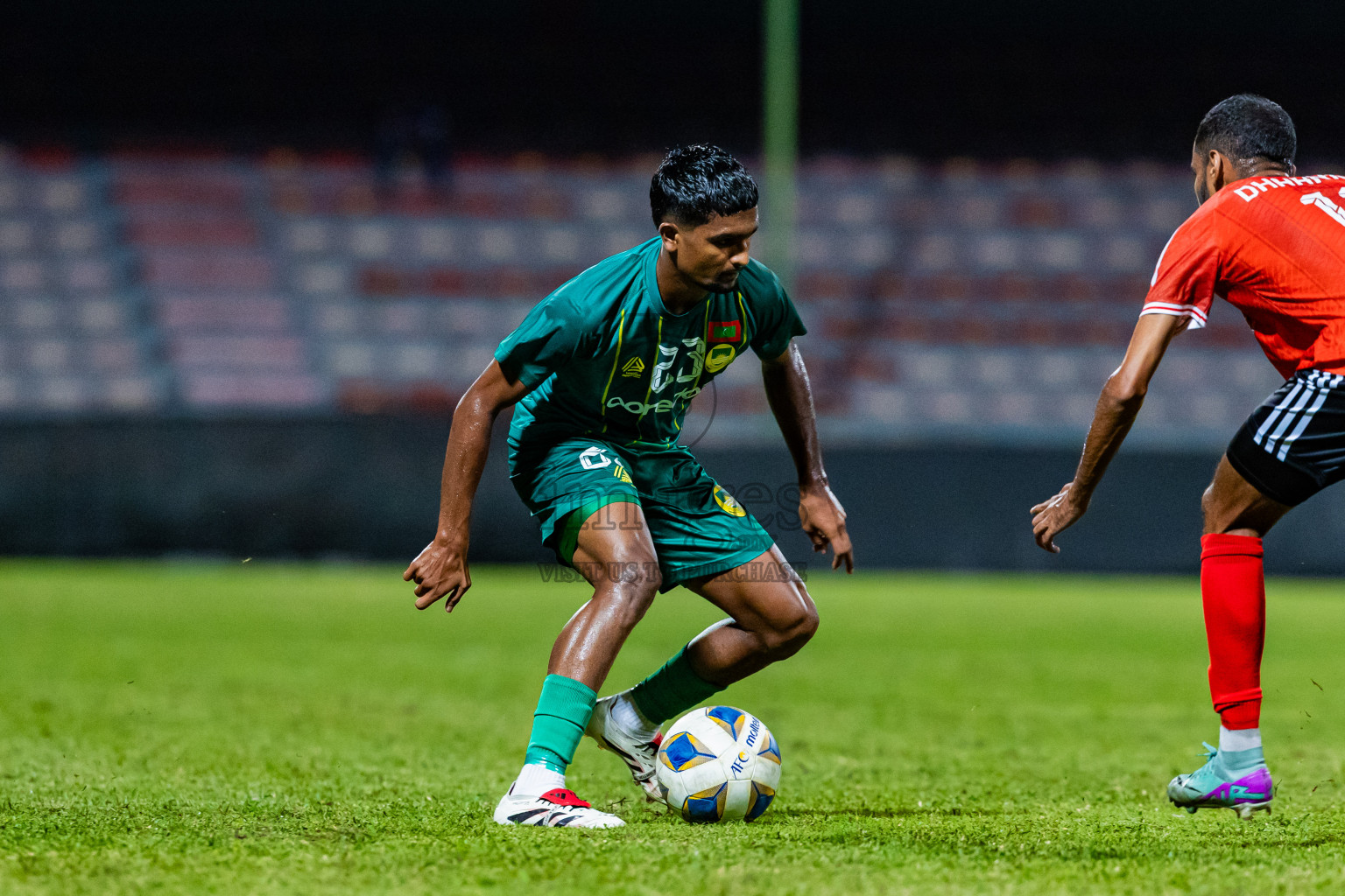 Maziya Sports & Recreation vs TC Sports Club in Dhivehi Premier League 2025/26 held in National Football Stadium, Male', Maldives on Wednesday, 24th September 2025. Photos: Areef Adam / Images.mv