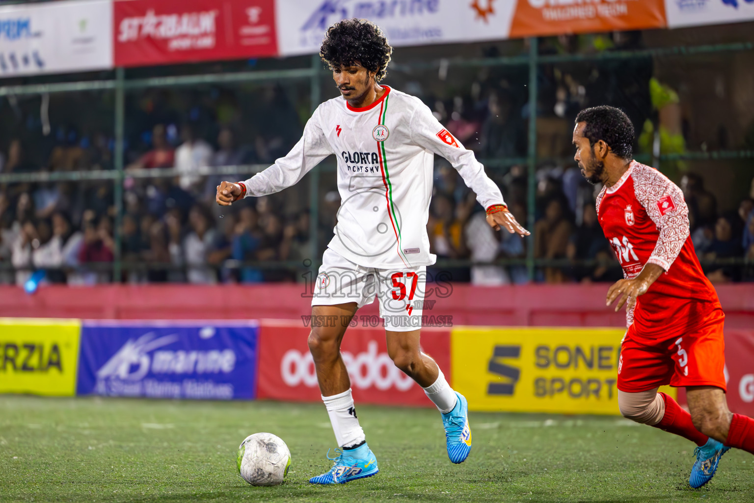 L Isdhoo vs L Maavah in Day 24 of Golden Futsal Challenge 2024 was held on Wednesday , 7th February 2024 in Hulhumale', Maldives
Photos: Ismail Thoriq / images.mv