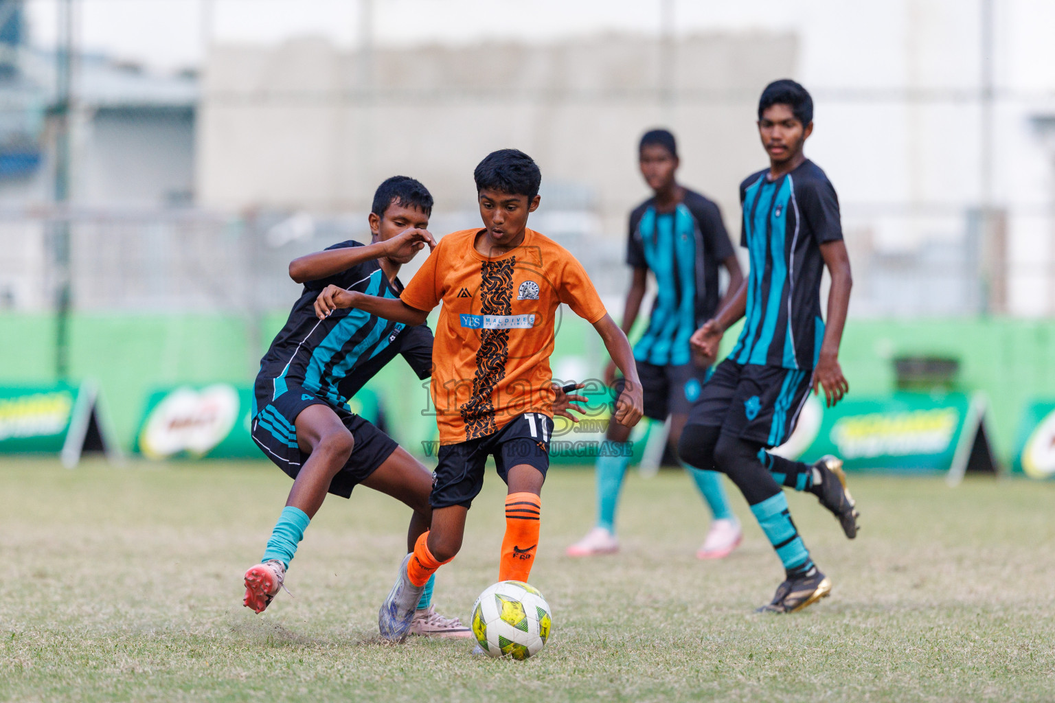 Day 4 of MILO Academy Championship 2025 (U14) was held on Sunday, 2nd November 2025 at Henveiru Football Grounds, Male', Maldives . 
Photos: Hassan Simah / images.mv