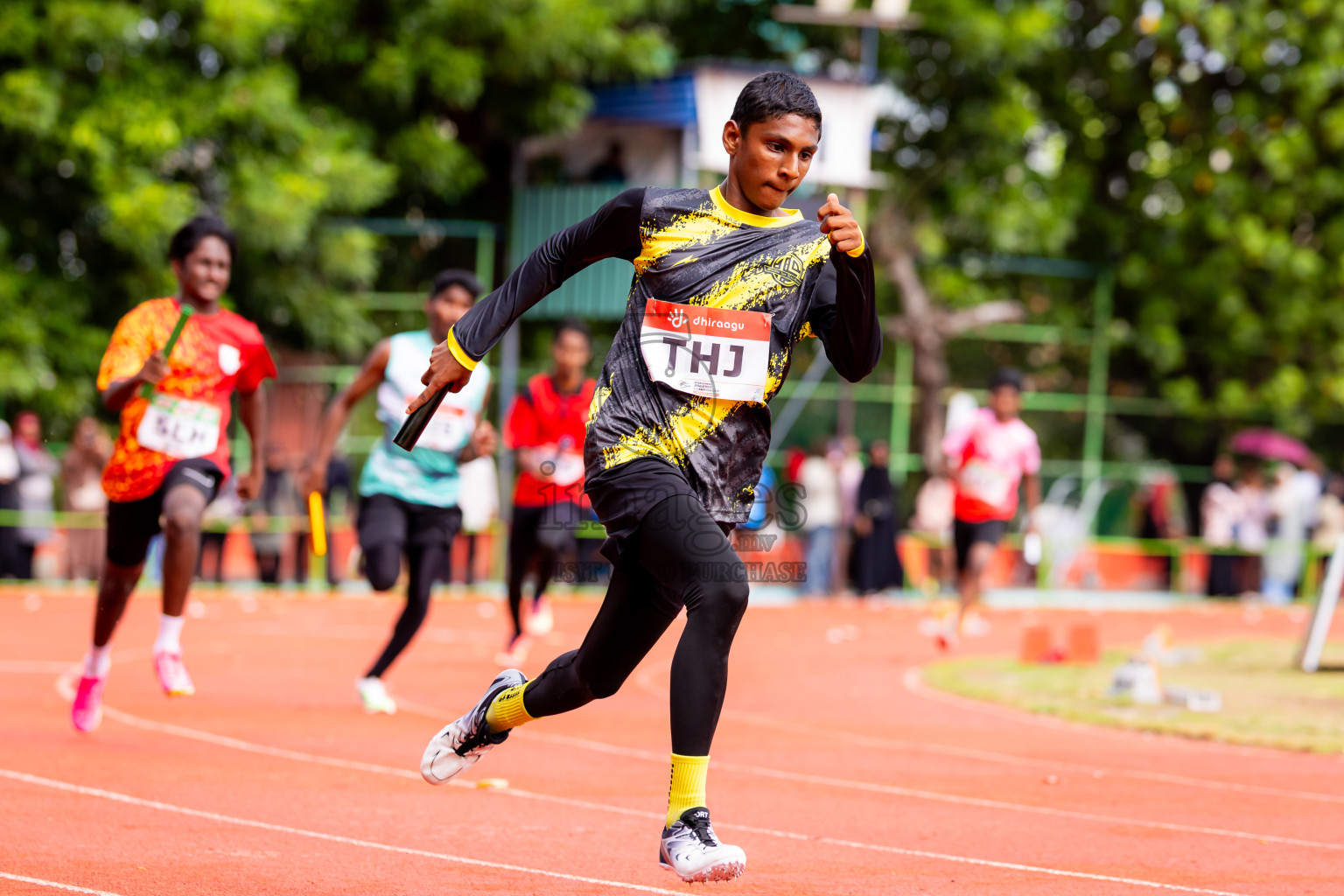 Day 6 of Inter-school Athletics Championship 2025 held in Ekuveni Synthetic Track, Male', Maldives on Sunday, 12th October 2025. Photos by: Nausham Waheed / Images.mv