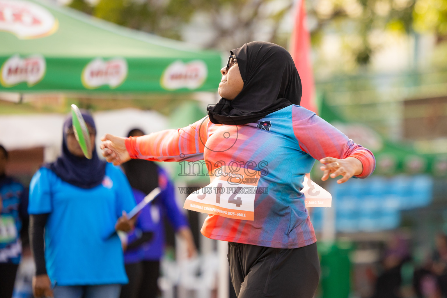 Day 3 of National Athletics Championship 2025 was held at Ekuveni Running Ground in Male', Maldives on Saturday, 16th August 2025. Photos: Hasni / images.mv