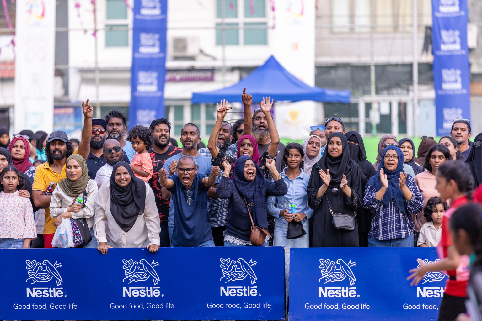 Day 3 of Nestle' Kids Netball Fest 2023 held in Henveyru Stadium, Male', Maldives on Saturday, 2nd December 2023.
Photos: Ismail Thoriq / images.mv