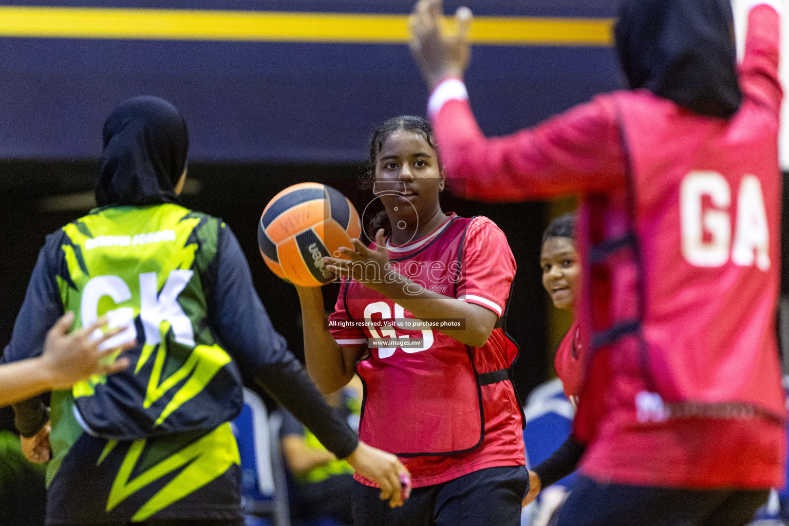 Day6 of 24th Interschool Netball Tournament 2023 was held in Social Center, Male', Maldives on 1st November 2023. Photos: Nausham Waheed / images.mv