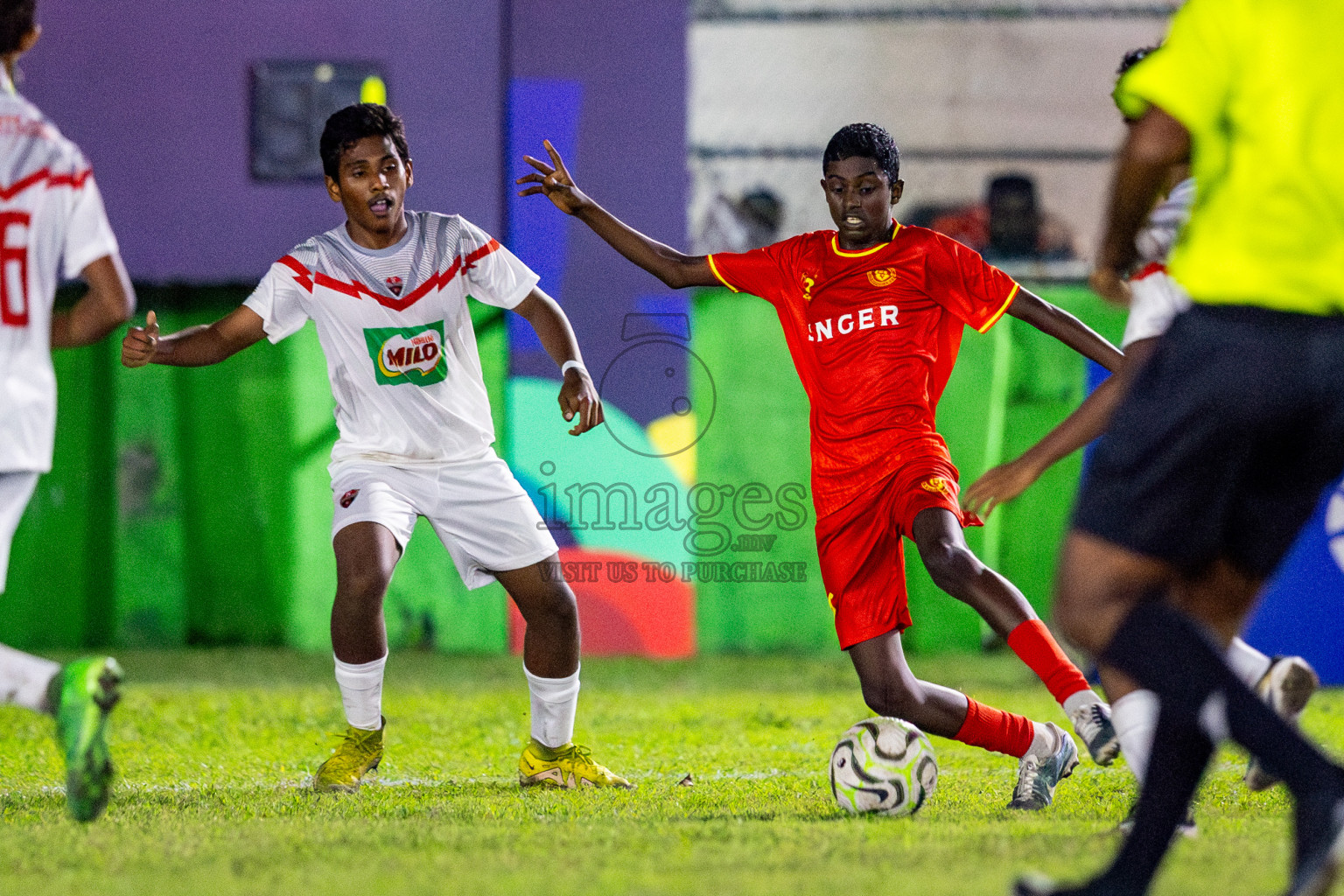 Under 14 Victory vs TC on day 3 of Dhivehi Youth League 2024 held at Henveiru Stadium on Saturday, 23rd November 2024. Photos: Nausham Waheed/ Images.mv