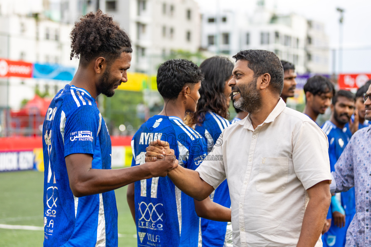 AA. Ukulhas VS AA. Mathiveri in Day 7 of Golden Futsal Challenge 2025 was held on Saturday, 11th January 2025, in Hulhumale', Maldives 
Photos: Hassan Simah / images.mv