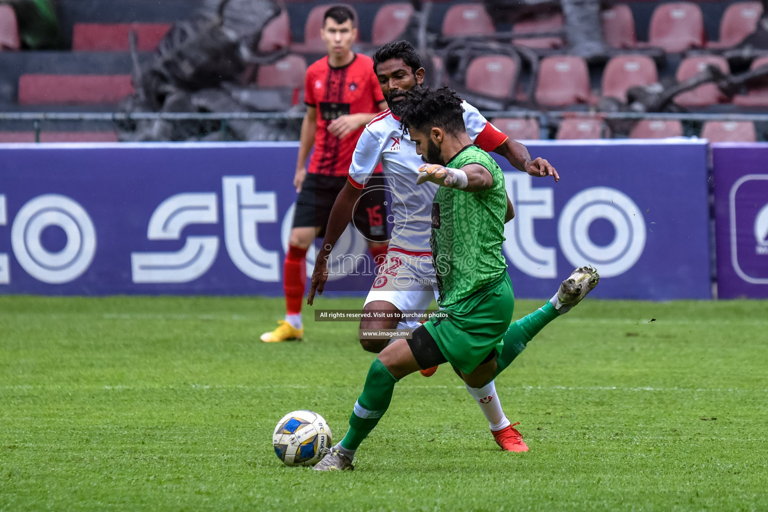 Buru Sports Club vs Club Teenage in Dhivehi Premier League Qualification 22 on 30th Aug 2022, held in National Football Stadium, Male', Maldives Photos: Nausham Waheed / Images.mv