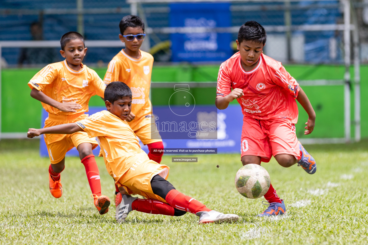 Day 1 of Milo kids football fiesta, held in Henveyru Football Stadium, Male', Maldives on Wednesday, 11th October 2023 Photos: Nausham Waheed/ Images.mv