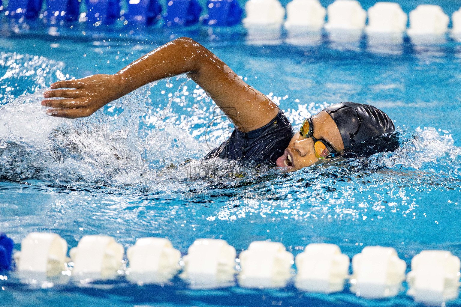 Day 5 of National Swimming Competition 2024 held in Hulhumale', Maldives on Tuesday, 17th December 2024. Photos: Hassan Simah / images.mv