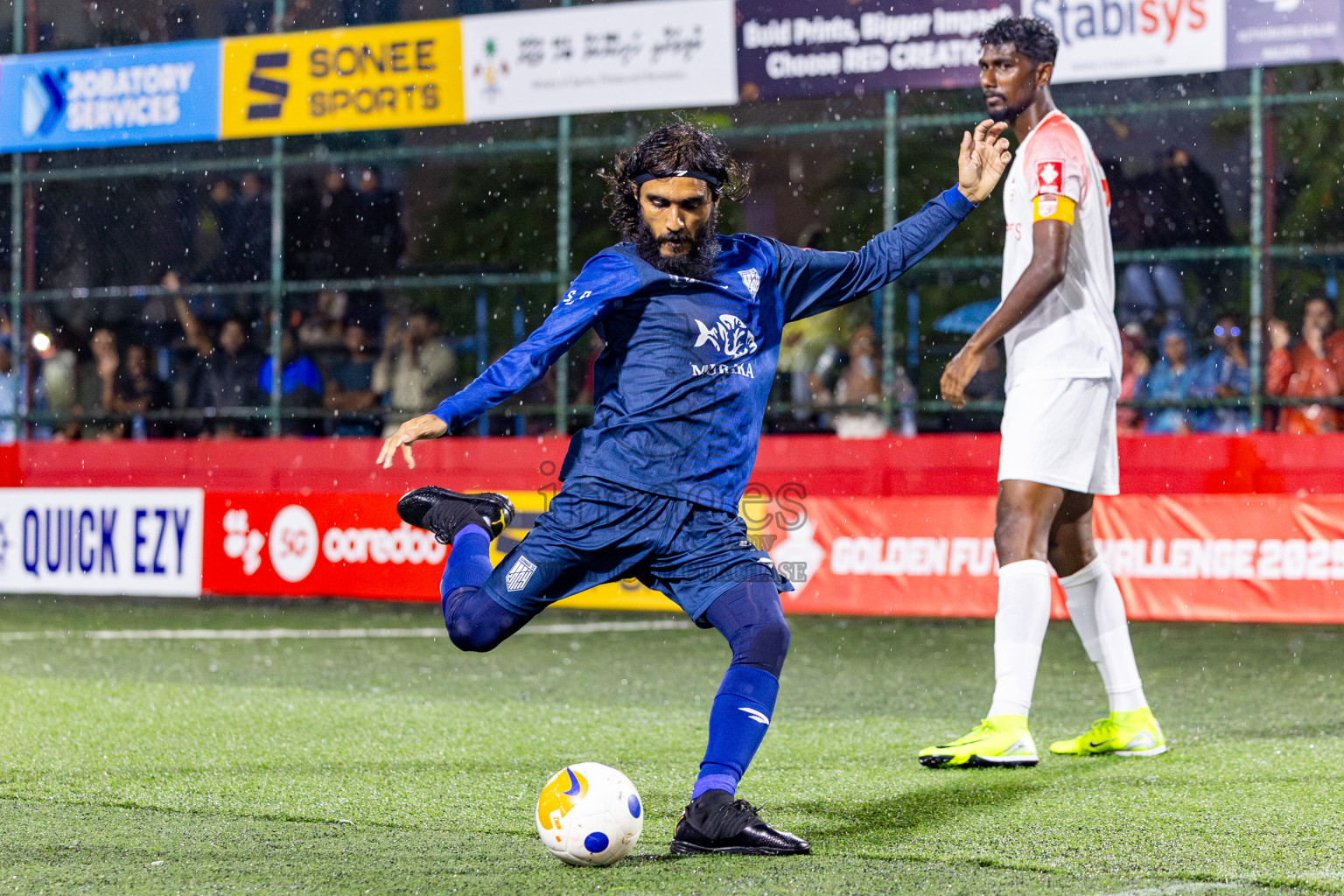 Sh Lhaimagu VS Sh Goidhoo in Day 6 of Golden Futsal Challenge 2025 on Friday, 6th January 2025, in Hulhumale', Maldives Photos: Nausham Waheed / images.mv