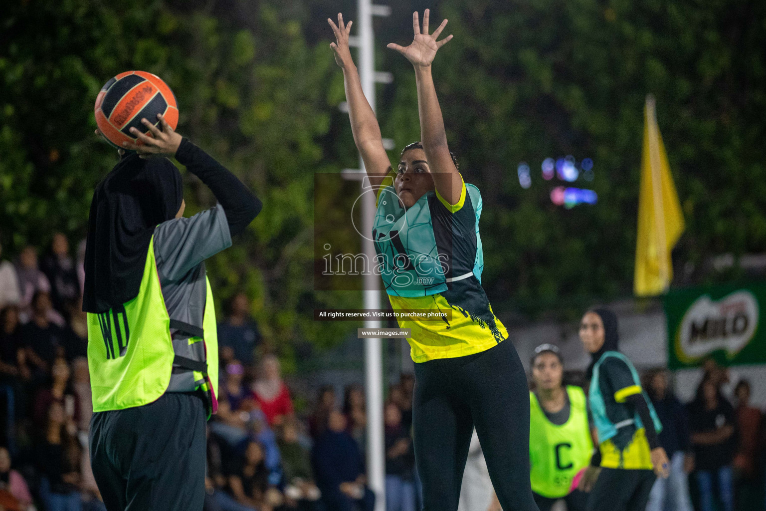 Final of 20th Milo National Netball Tournament 2023, held in Synthetic Netball Court, Male', Maldives on 11th June 2023 Photos: Nausham Waheed/ Images.mv