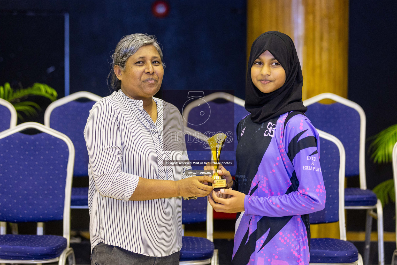 Day 10 of 24th Interschool Netball Tournament 2023 was held in Social Center, Male', Maldives on 5th November 2023. Photos: Nausham Waheed / images.mv