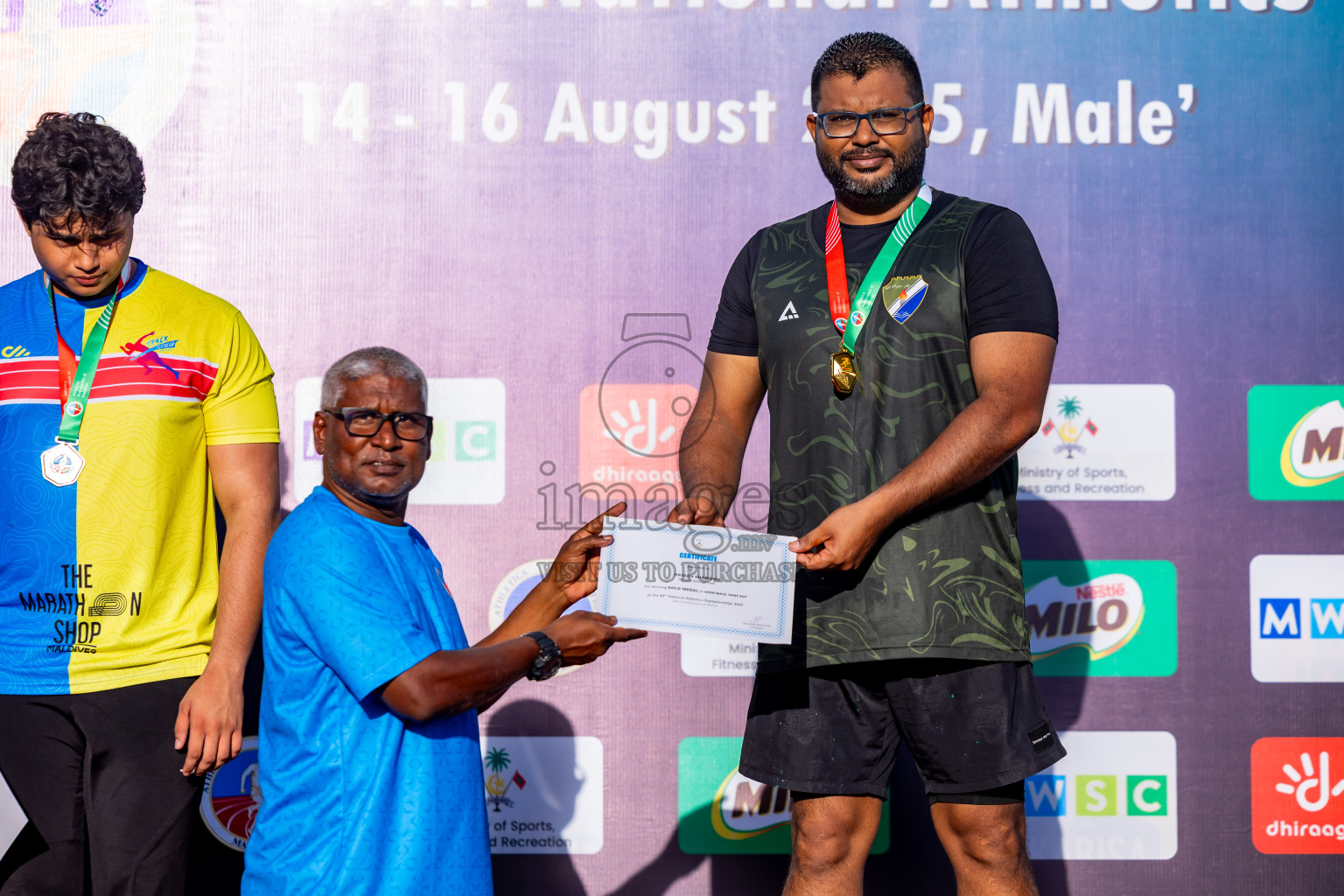 Day 3 of National Athletics Championship 2025 was held at Ekuveni Running Ground in Male', Maldives on Saturday, 16th August 2025. Photos: Nausham Waheed / images.mv