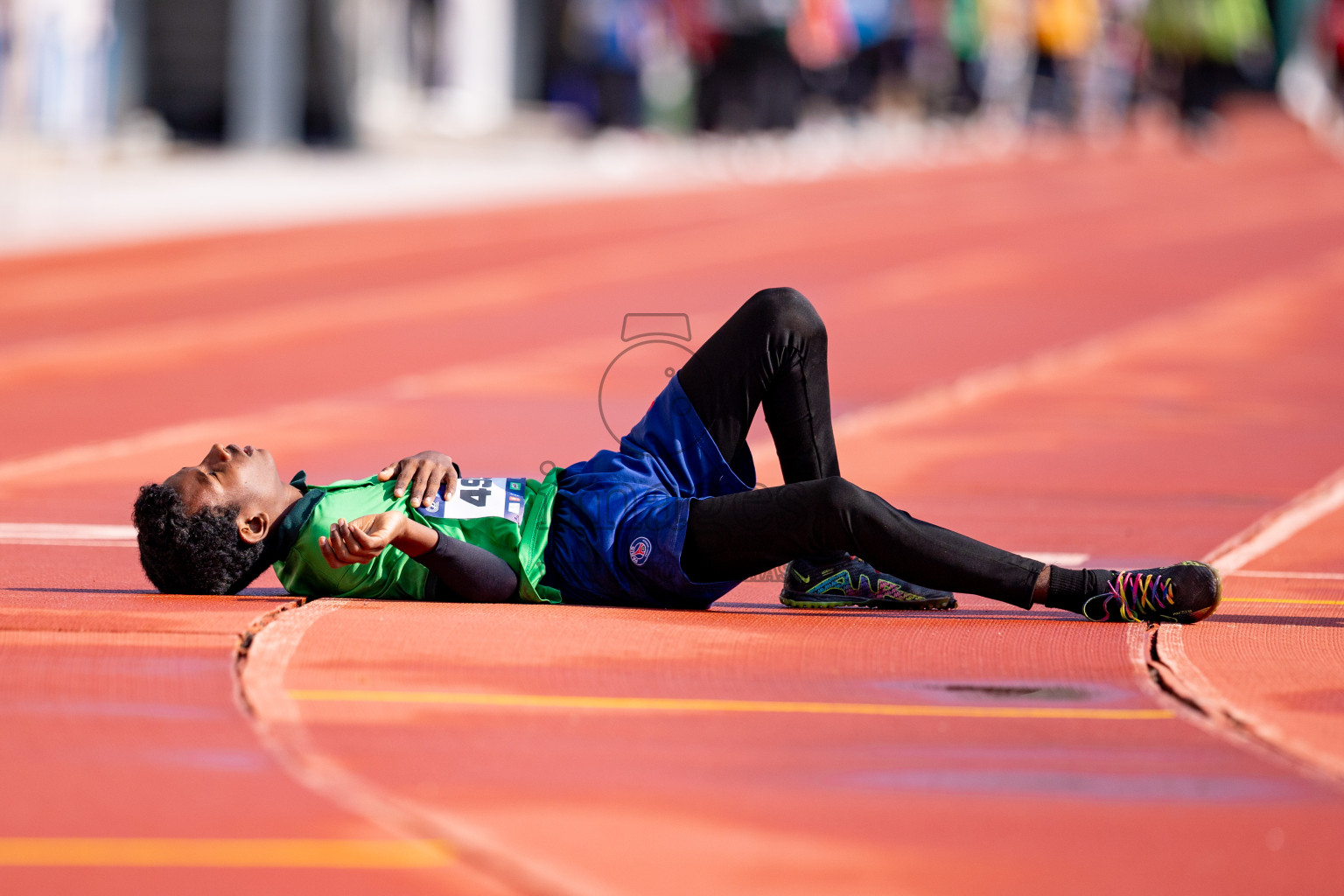 Day 3 of MWSC Interschool Athletics Championships 2024 held in Hulhumale Running Track, Hulhumale, Maldives on Monday, 11th November 2024. 
Photos by: Hassan Simah / Images.mv