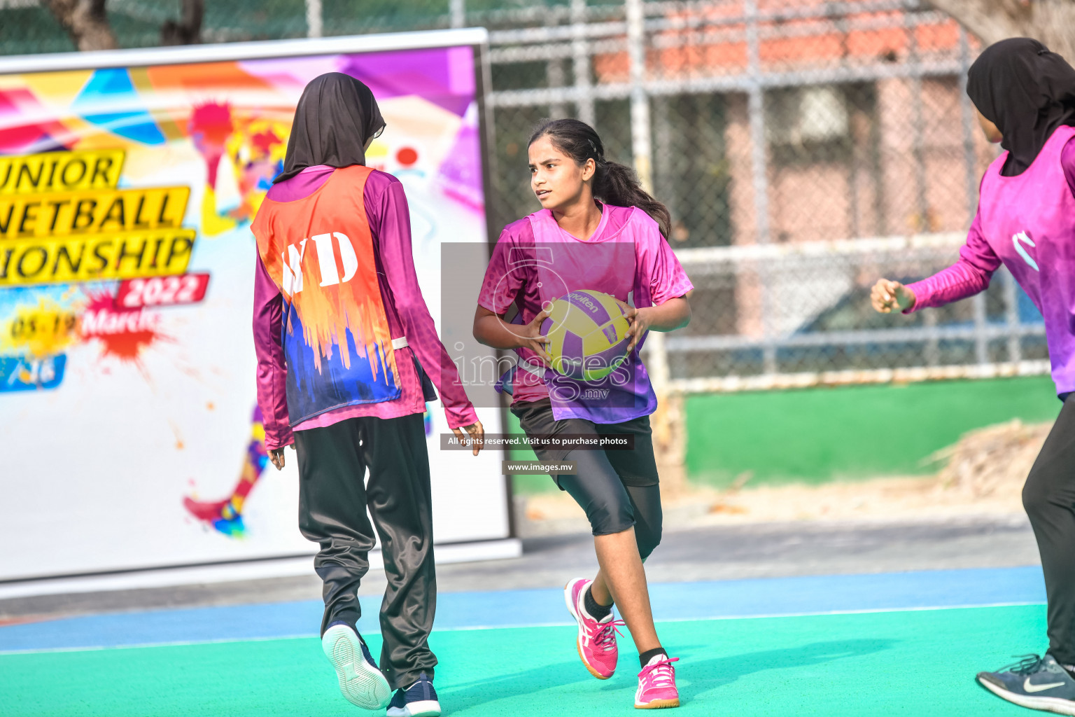 Day 10 of Junior Netball Championship 2022 held in Male', Maldives. Photos by Nausham Waheed