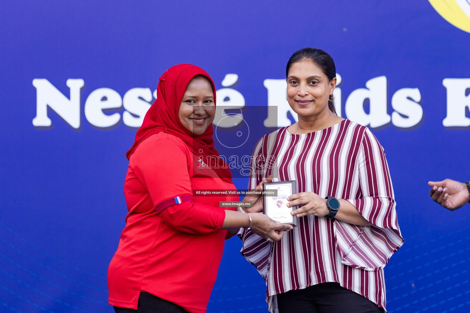 Day 4 of Nestle Kids Football Fiesta, held in Henveyru Football Stadium, Male', Maldives on Saturday, 14th October 2023 Photos: Nausham Waheed  / images.mv