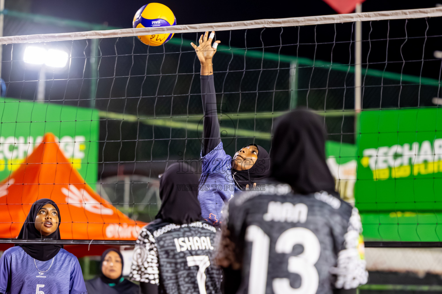 Goodies Sports Club vs Club Volleyball in Milo National Junior Volleyball Championship 2025 Day 4 was held on Tuesday, 25th November 2025 at Ekuveni Turf Court Male', Maldives. Photos: Nausham Waheed / images.mv